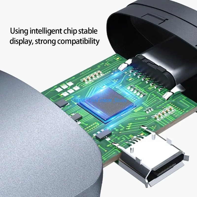 

H37F High Clear HDTV To Type C Female Adapter 4K60Hz Video Sound Syncing For AR Glasses Laptop HDTV To Type C Adapter