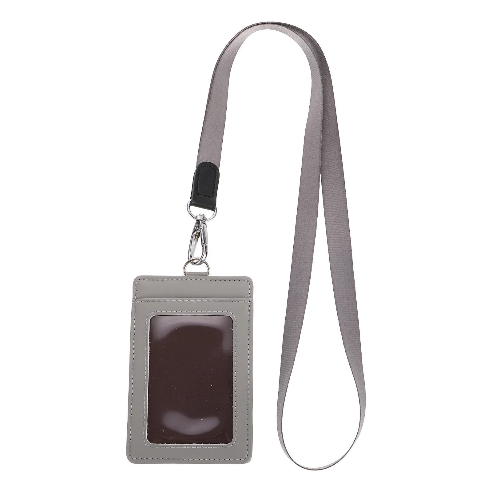

ID Holder PU Badge Cover ID Cards Cover Portable ID Cards Container Multifunction Badge Holder