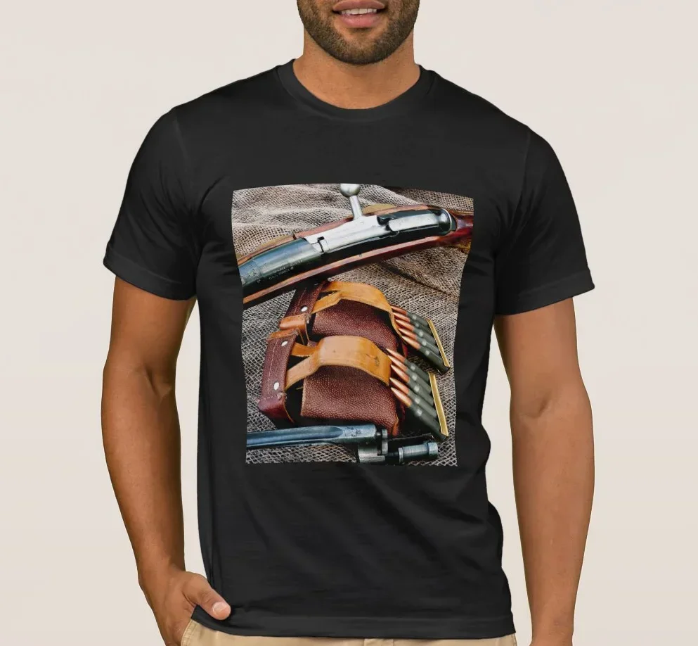 Vintage 1939 Soviet Russia Army Mosin–Nagant Rifle Sniper T Shirt. Short Sleeve 100% Cotton Casual T-shirts Loose Top Size S-3XL