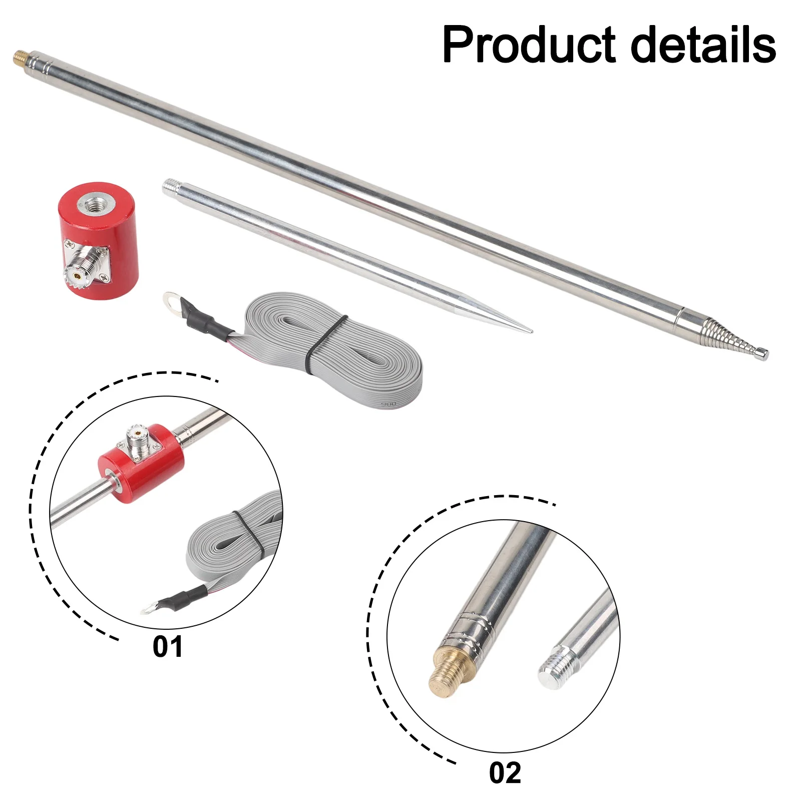 14MHz to 30MHz Stainless Steel HF for antenna with 300W Power and 600W for Peak Power for USDX for qrp Radio for amateur and
