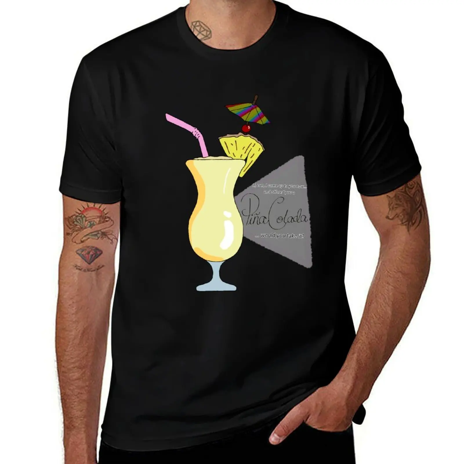 Charity Shop Sue - T-shirt avec citation Pina Colada, t-shirt basique pour tenue de tous les jours