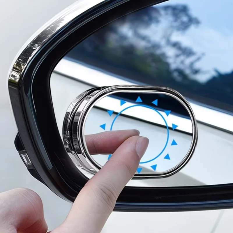 High definition wide-angle rearview mirror, small circular mirror, car rear blind spot, reverse assist mirror, anti glare ultra