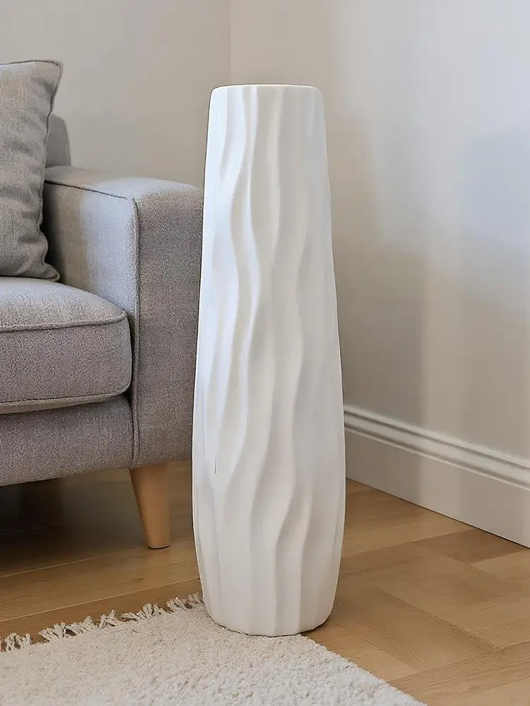 22.83inch Floor Vase Dried Flower Vase Modern Large Centerpieces Decoration for Wedding Farmhouse Home Workplace Kitchen Living