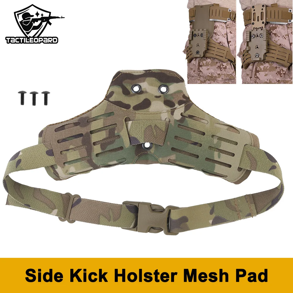 Tactical Side Kick Holster Foam Pad MOLLE Comfortable Padding Thigh Strap for QLS MHA UBL 3-hole Holster Adapter Accessories