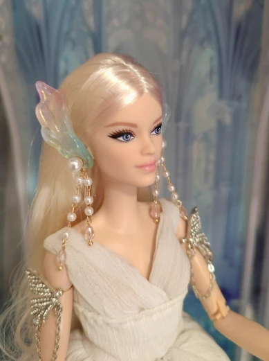 مجوهرات دمى مصغرة بمقياس 1/6، أقراط وقلادة وخاتم وتاج صغير، إكسسوارات دمى سداسية النقاط، مجوهرات لتزيين دمى بلايث