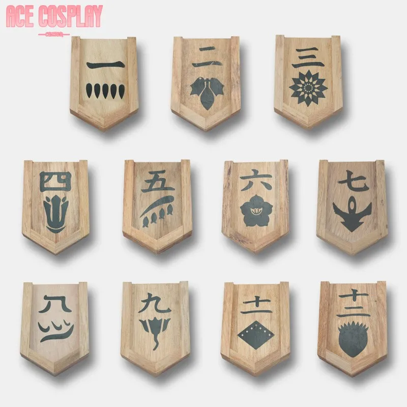 Anime Matsumoto Rangiku death Cosplay official card 1 to 13 death adjutant card wooden spot Accessories Prop Custom Made