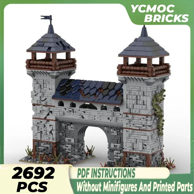 Moc Building Bricks Medieval Model Black Falcon Outpost Technology Modular Blocks Gifts Toys For Children DIY Sets Assembly