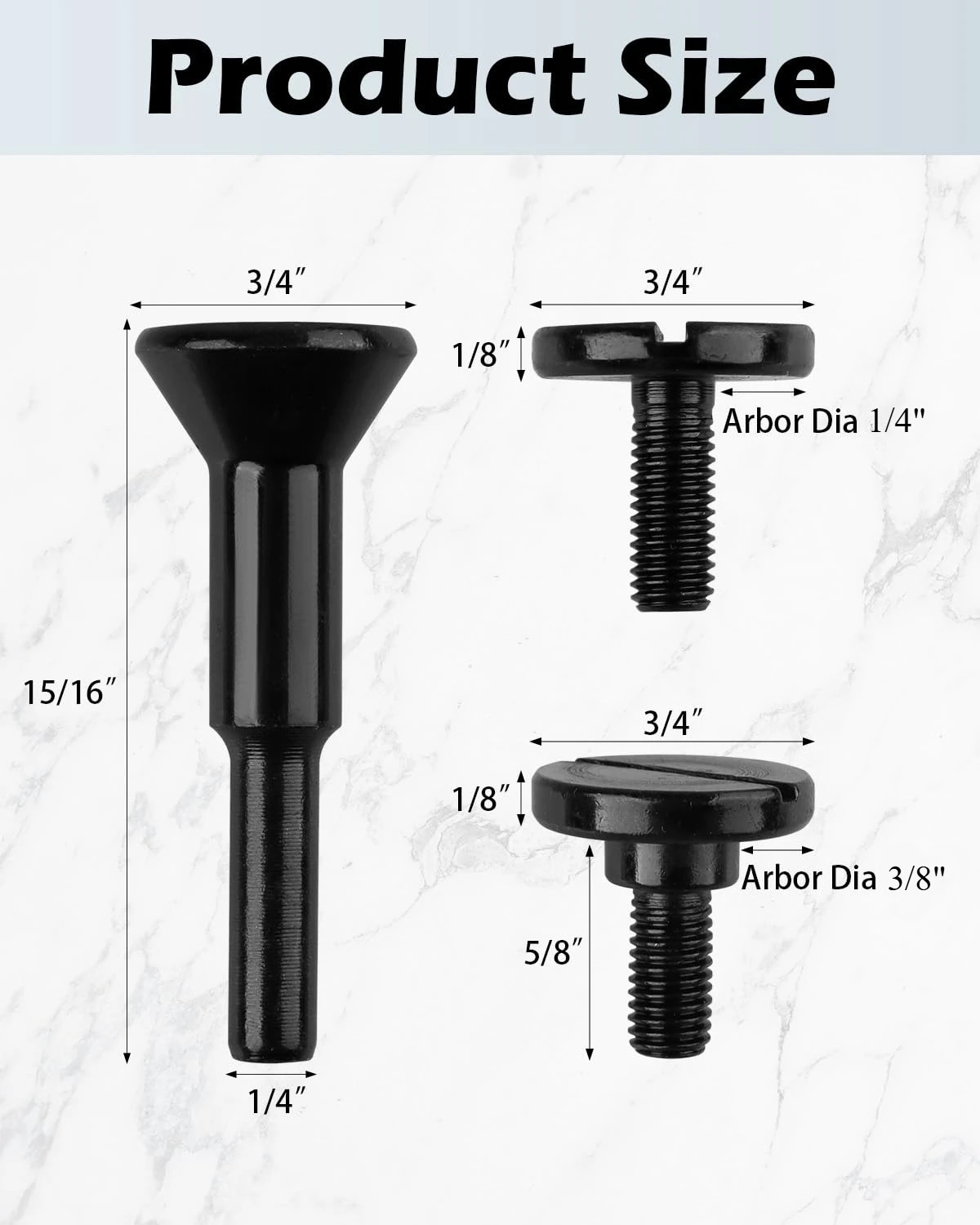 2 Pack Cut Off Wheel Mounting Mandrel Holder 3/8