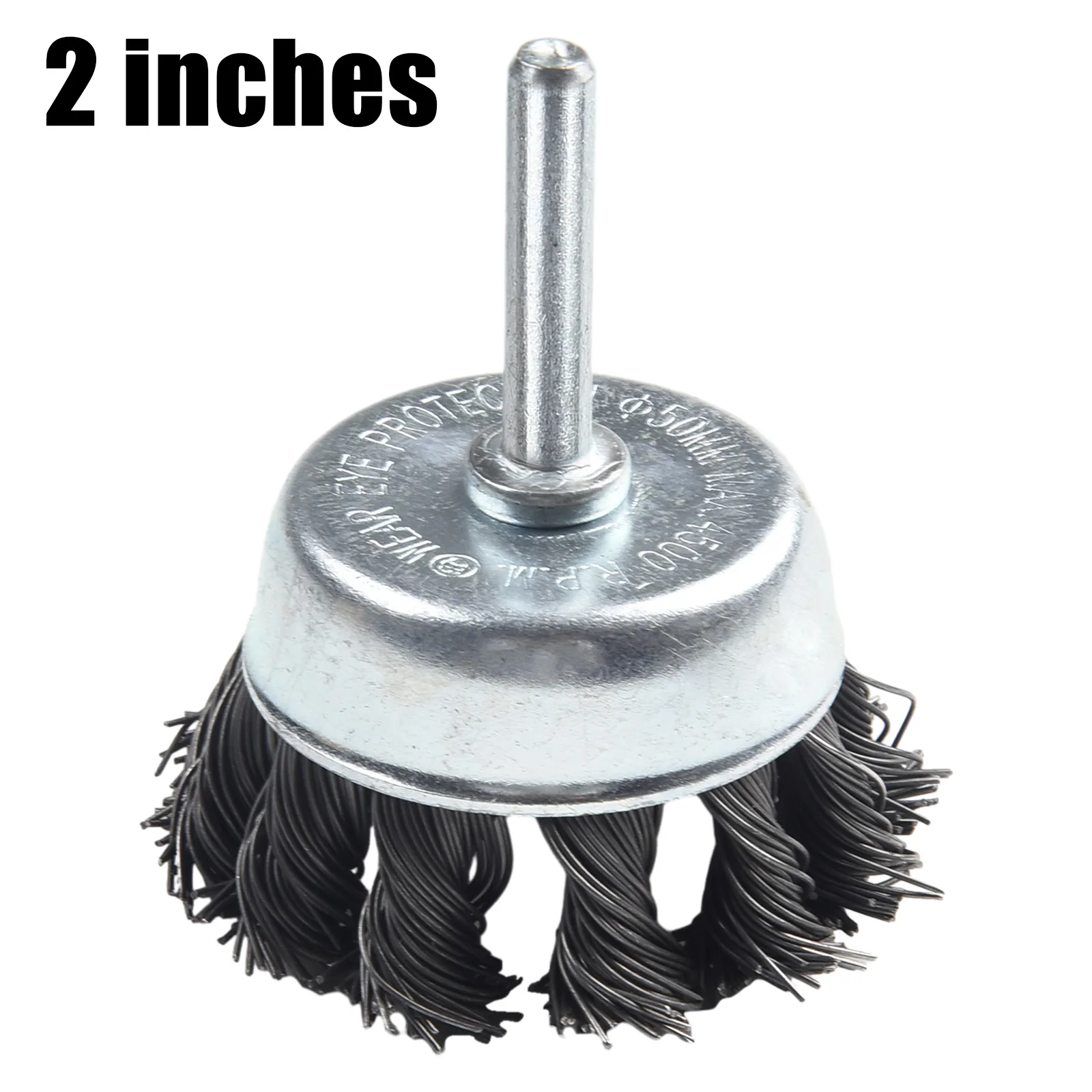 Removal Wire Brush Drilling Tool Parts Metal Wheel Cup Crimped 1/4\\\