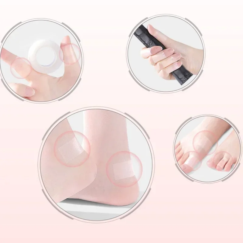 1 لفة الطفل الضمادات مكافحة ارتداء الشريط ضمادة الأبيض بولي ايثيلين الجص القدم كعب الرعاية ملصق الشريط ذاتية اللصق مقاوم للماء التصحيح ضمادة #6