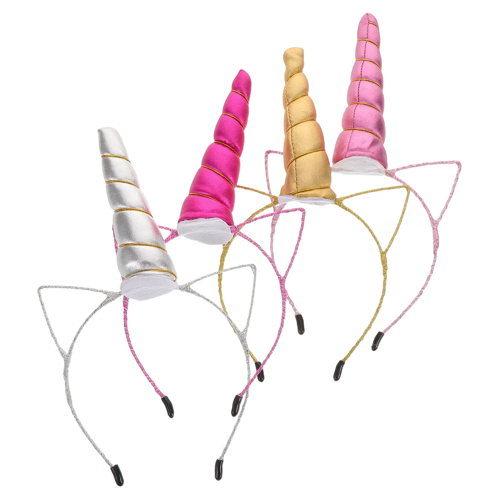 

4pcs Unicorn Headbands Birthday Party Accessories for Women Girls Little Children Cute Hair Bands Princess Theme Favor