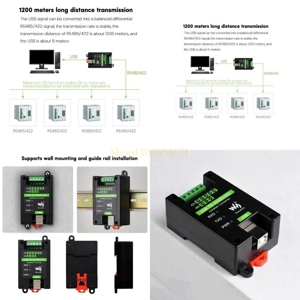 Best Seller Efficient USB to RS485/RS422 Communication Converter for Industrial Applications
