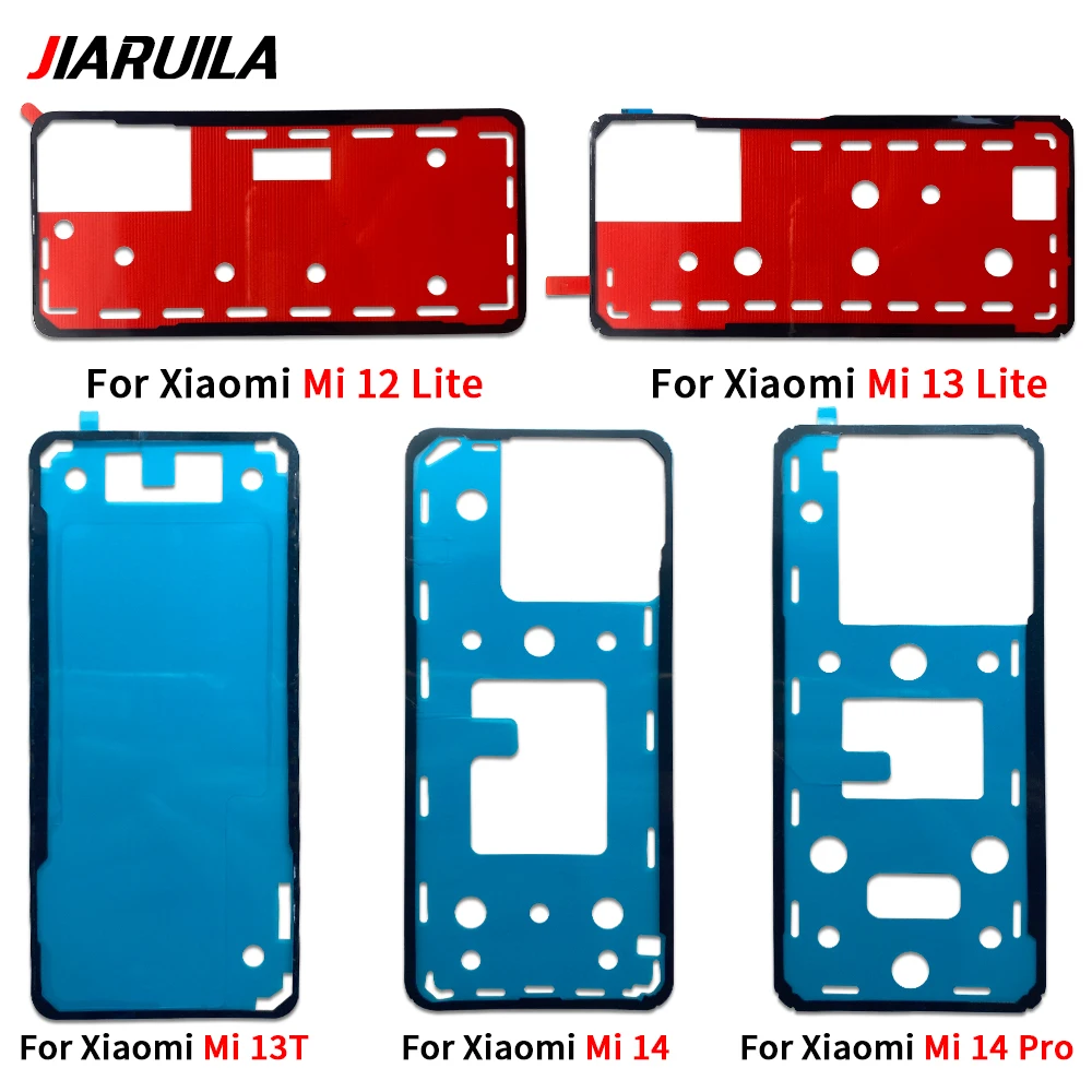 10Pcs For Xiaomi Mi 12 Lite Ultra 12S Pro 12T 12X 13 Lite Pro 13T 14 Pro Back Glass cover Adhesive Sticker Stickers glue