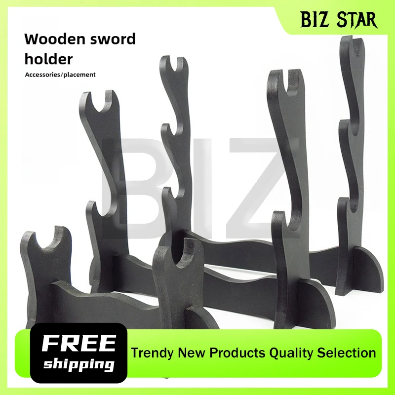 35 centimetri/13.78in Arma di Legno Modello Espositore Samurai Spada Cosplay Display Arti Marziali Museo Spada Decorazione Del Desktop Artigianato