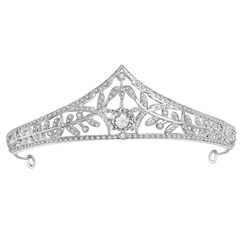 

Elegant Bridal Headband Alloy Wedding Hairband Fine Crafted Crown Decoration For Party Anniversary Garden Reception Formal Event