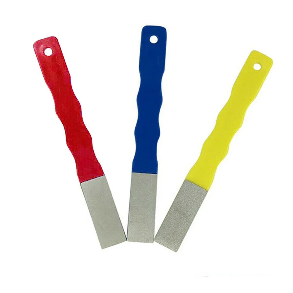 Practical Sharpener Plastic Grinding Kitchen Blade Sharpening Stone Tool Whetstone Hand Tools 160*20mm 3Pcs/Set