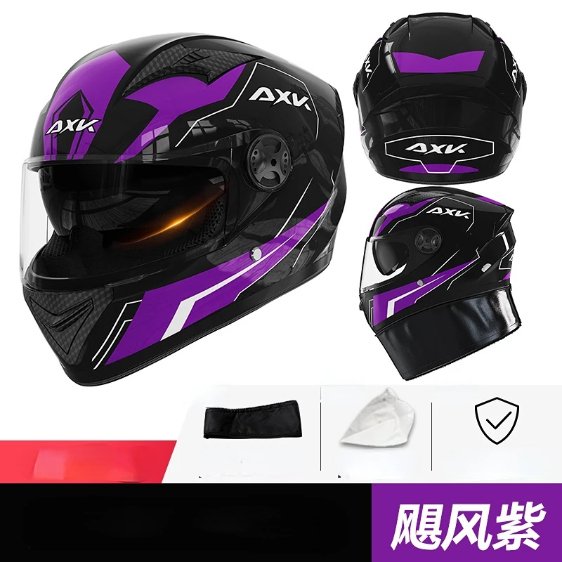 Racing Helmets Motocross helmet Sports helmet axk577 Unisex Full Face  Motorcycle Helmet  Double Visor Racing Helmets Safety 