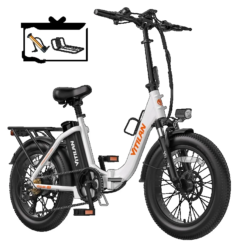 Vitilan U3 E-Fahrrad 750W Motor 48V13AH Lithium-Akku Faltbares Elektrofahrrad 20 Zoll Reifen Erwachsenen-Outdoor-Pendler-E-Bike