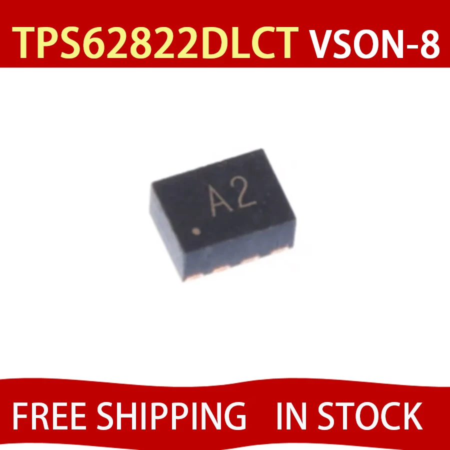 5pcs TPS62822DLCR TPS62822DLCT TPS62822 VSON-8 A2 Chip Konverter Buck Sinkron Presisi