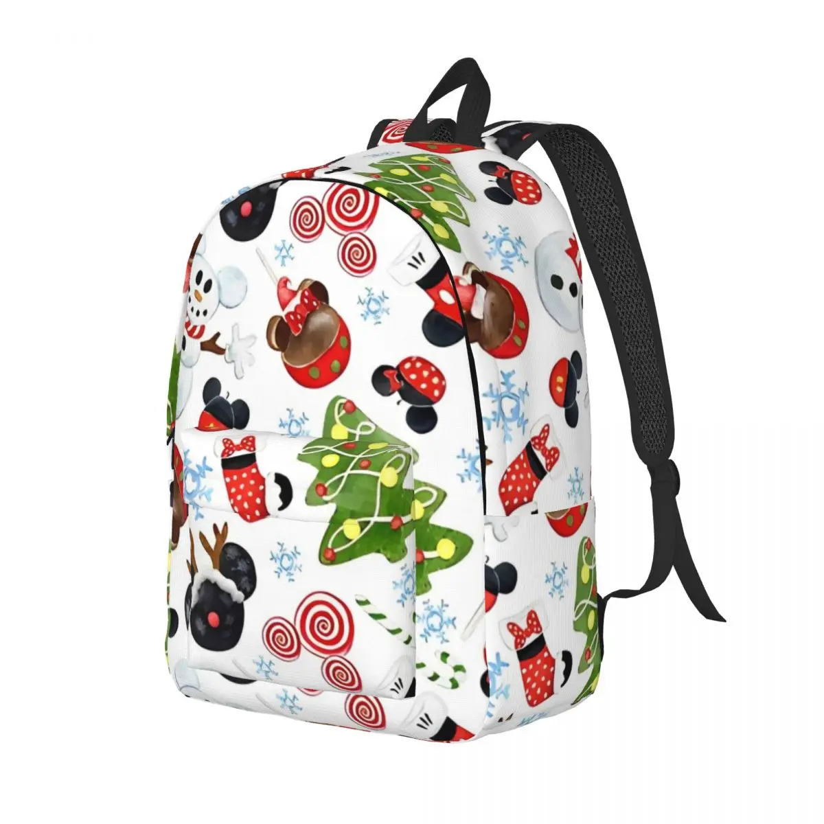 Kawaii Mickey Mouse Christmas Fashion Backpack Outdoor High School Work Daypack for Men Women Laptop Shoulder Bag