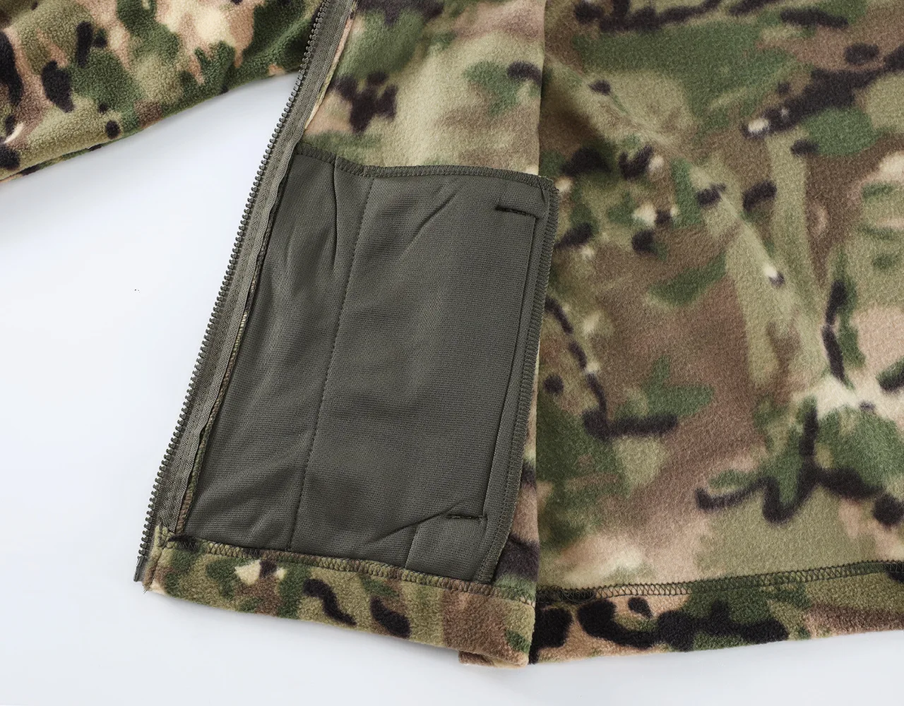 Outdoor Camouflage Fleece Jacket Double-Sided Shake Fleece Cardigan Tactical Jacket Warm Mountaineering Suit 122 S060e9cf63e524183a1f58bcd178c2014V