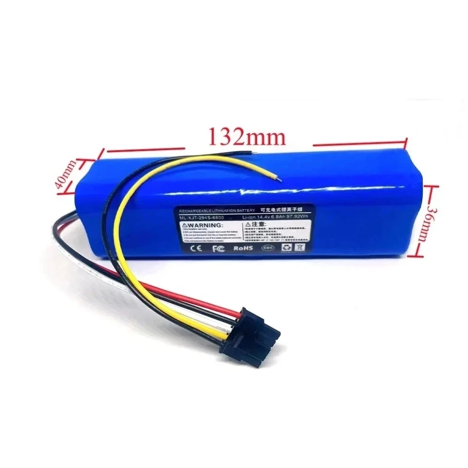 Batterie pour aspirateur robot, Batteries pour CECOTEC CONGA, 100% mAh, 12800mAh, 4090, 4490, 4690, 4590, 14.4V, 18650, 4S2P, Nouveau