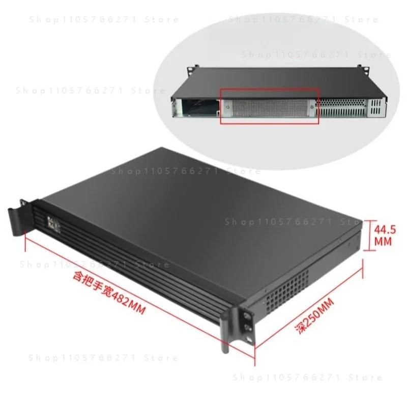 19-Inch standard rack-mounted 1U industrial computer short 250 deep server ITX small chassis view 4