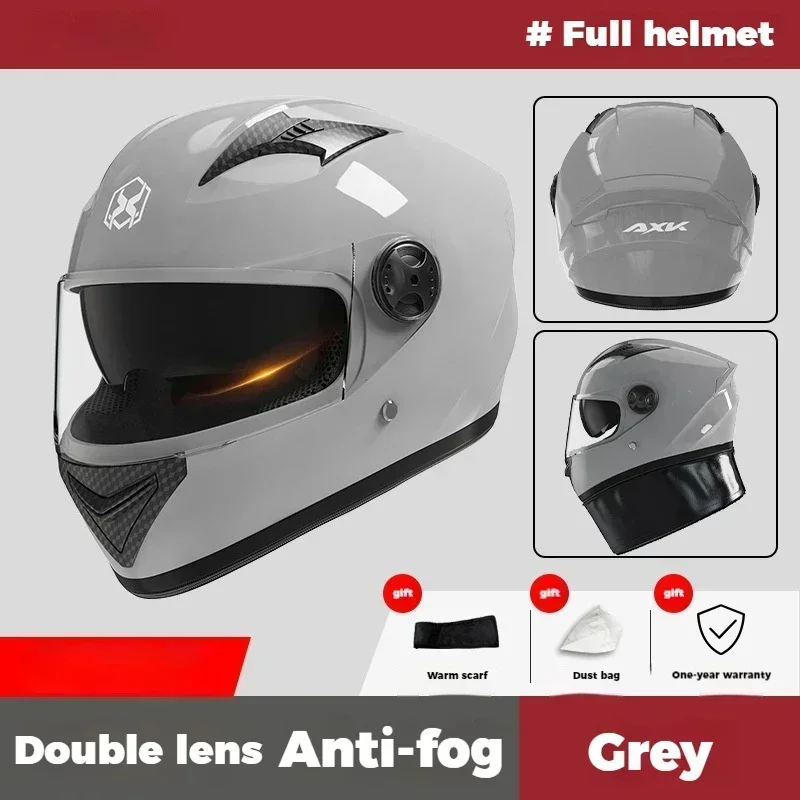 Motorcycle Helmet Full Face Accesorios Para Moto Winter Motorcycle Riding Full Cover Helmet Accessories DOT Approved Moto Casque