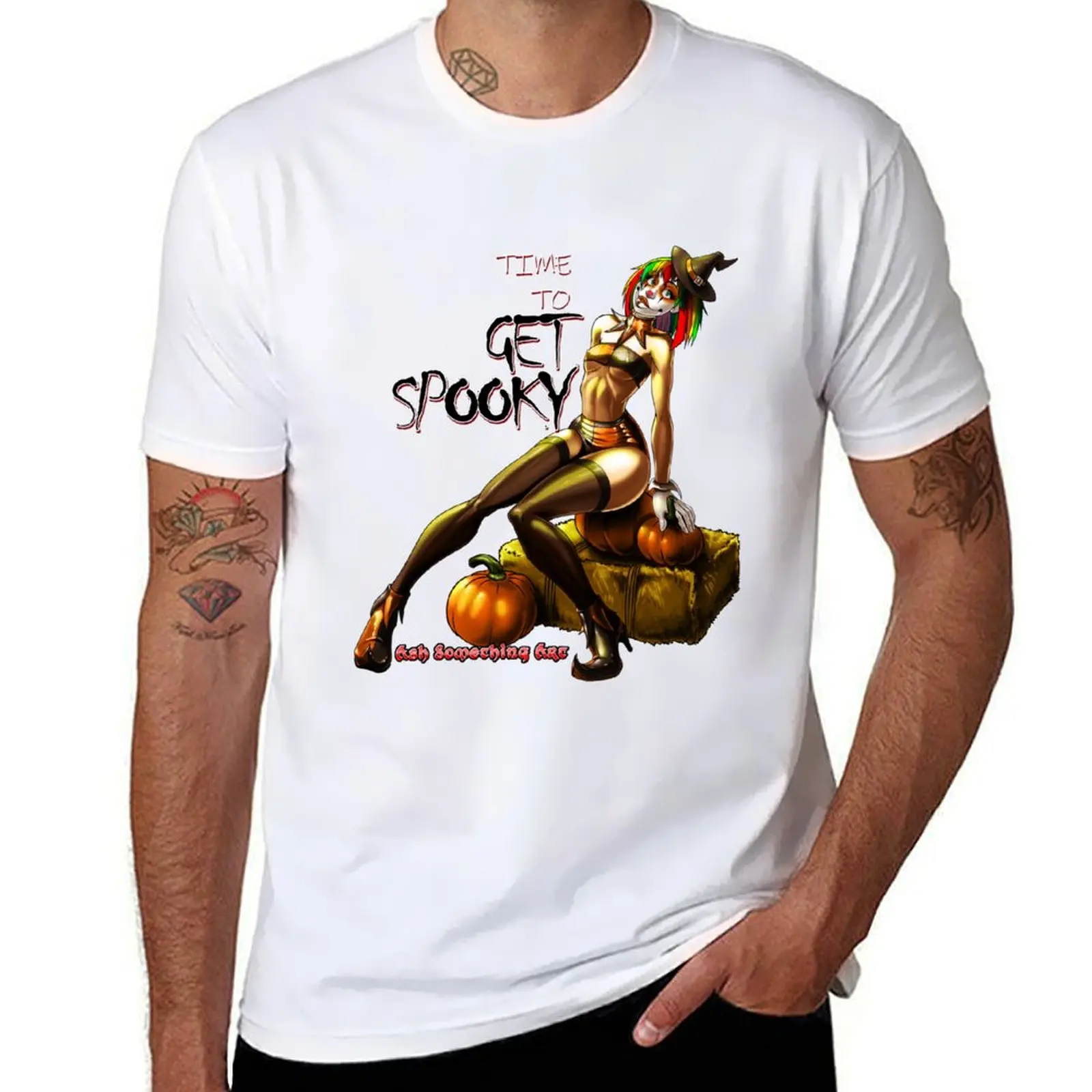

Time To Get Spooky - Dizzy Dripps T-Shirt cotton t shirts high quality man t shirt heavy cotton T-Shirt
