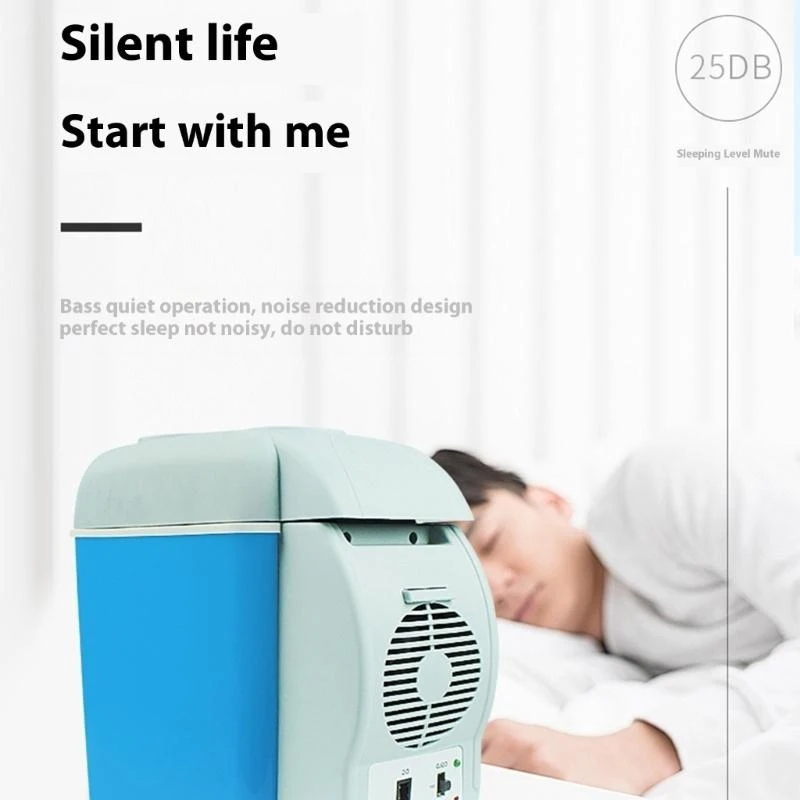 H3CE ضوضاء منخفضة الثلاجة MINI مبردات دفئ المتبريدات مكياج العناية بالبشرة المحمولة 6L