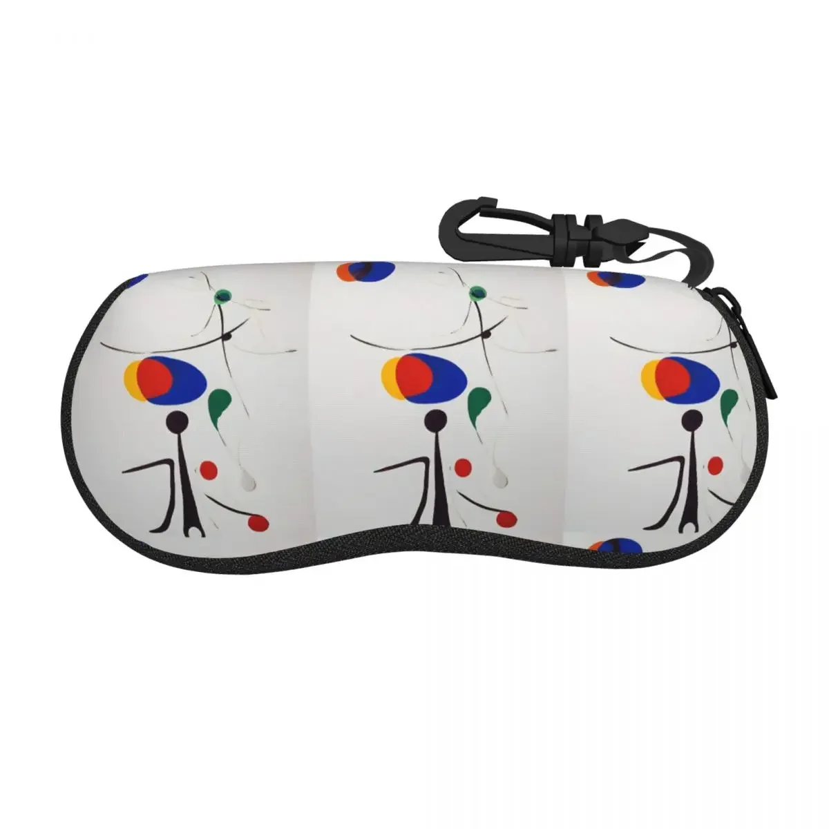 Joan Miro Inspired Abstract Human Shell Glasses Case Protective Sunglasses Box Women Men Soft Eyeglasses Bag Pouch