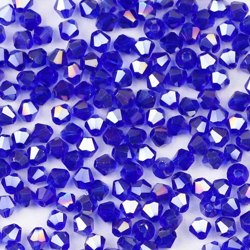 JHNBY 3mm 200pcs AAA Bicone Upscale Austrian crystals beads AB color plating Loose bead bracelet Jewelry Making Accessories DIY