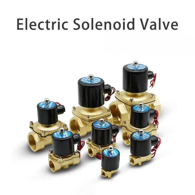 DN15-DN25 Normally Closed Electric Solenoid Valve 12V-220V Water Oil Air Gas Pneumatic Pipeline Replacement Valve