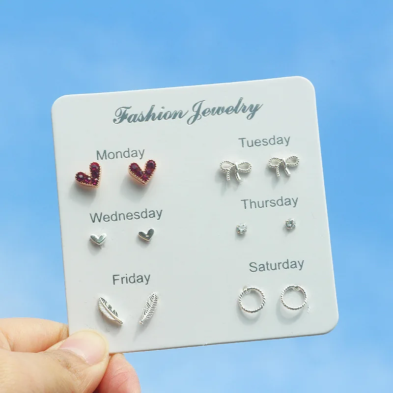 Earrings Stud Steel Posts Anti Tarnish Creative Assortment Everyday Casual Office Elegant Lightweight Durable Gift for Women