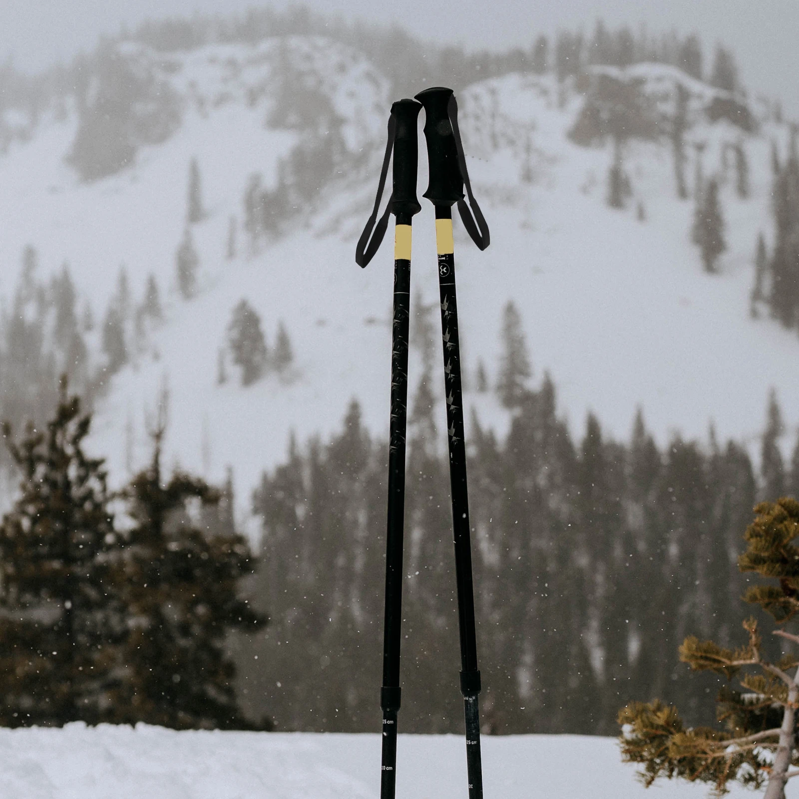 

Ski Pole Wristband Black Adjustable Strap for Trekking Poles Cane Walking Sticks Outdoor Sports Equipment Protective Tie
