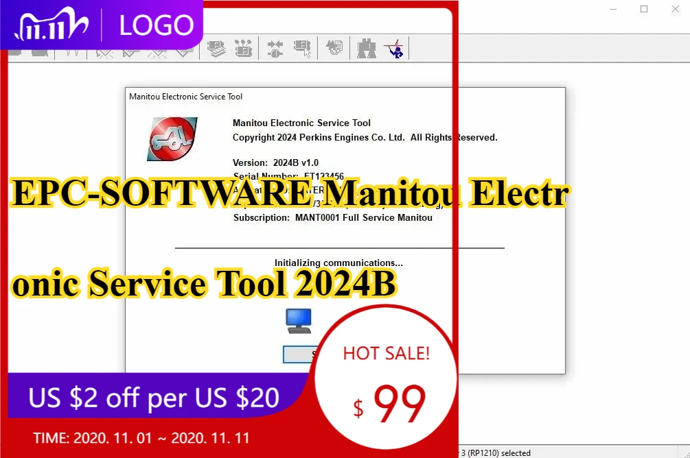

EPC-OFTWARE Электронный сервисный инструмент Manitou 2024B
