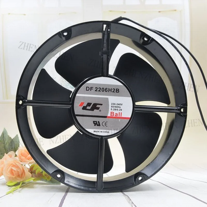 

Y 1pcs FOR DF DF2206H2B 22cm 20CM 220v 0.28a round metal axial fan