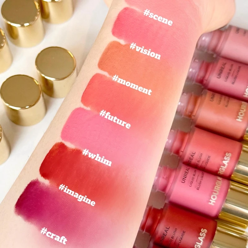 Clessidra Scena Artigianale Blush Fard Liquido Migliora una carnagione radiosa Rossetto Copertura Imperfezioni della pelle del viso Correttore di betulla