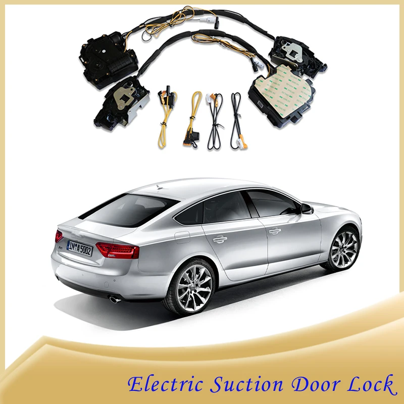 Smart Auto Electric Suction Door Lock for Audi A6 A4 Q5 Q7 2014-2023 Automatic Soft Close Door Super Silence Car Vehicle Door