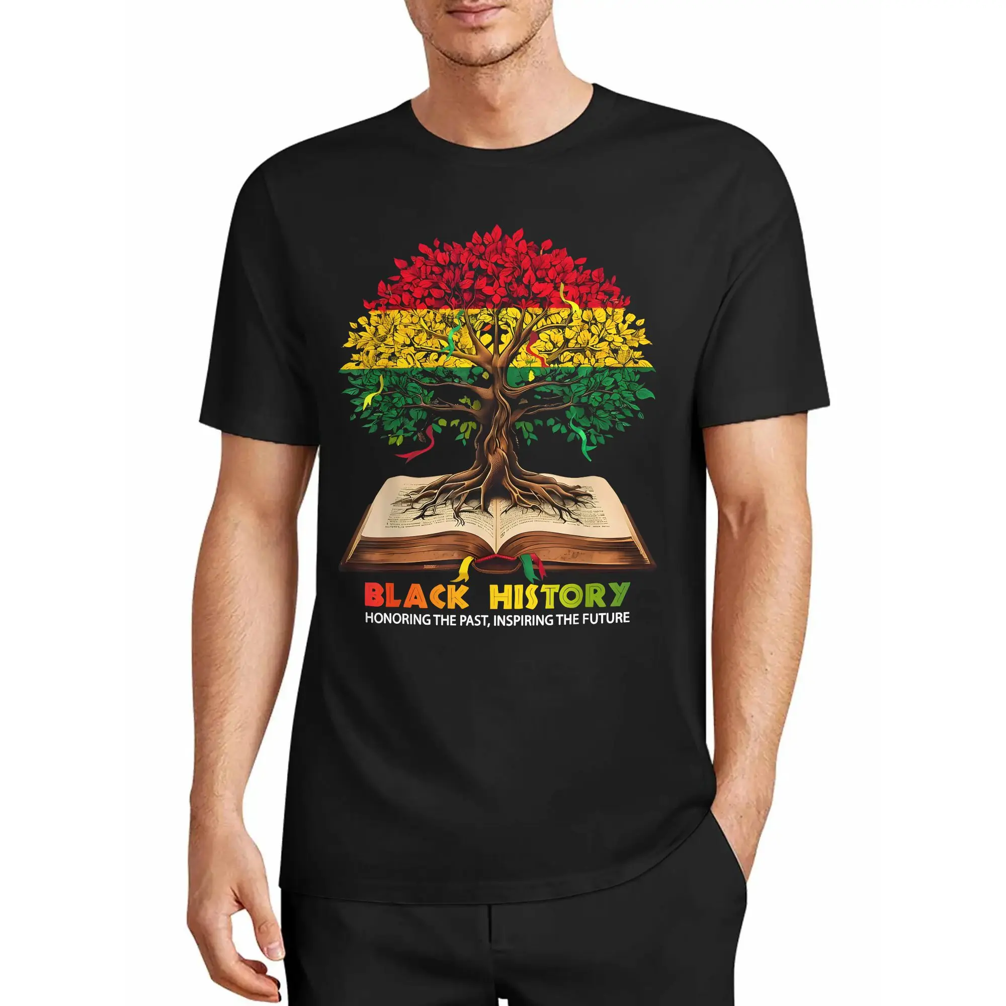 Men's T-Shirt: Celebrating the Past and Inspiring the Future during Black History Month, Unisex