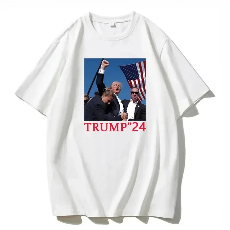 

New Donald Trump 2024 T Shirt USA Summer Women Men Short Sleeve Casual Tshirt Make America Great Again T Shirt Tee Top Clothes