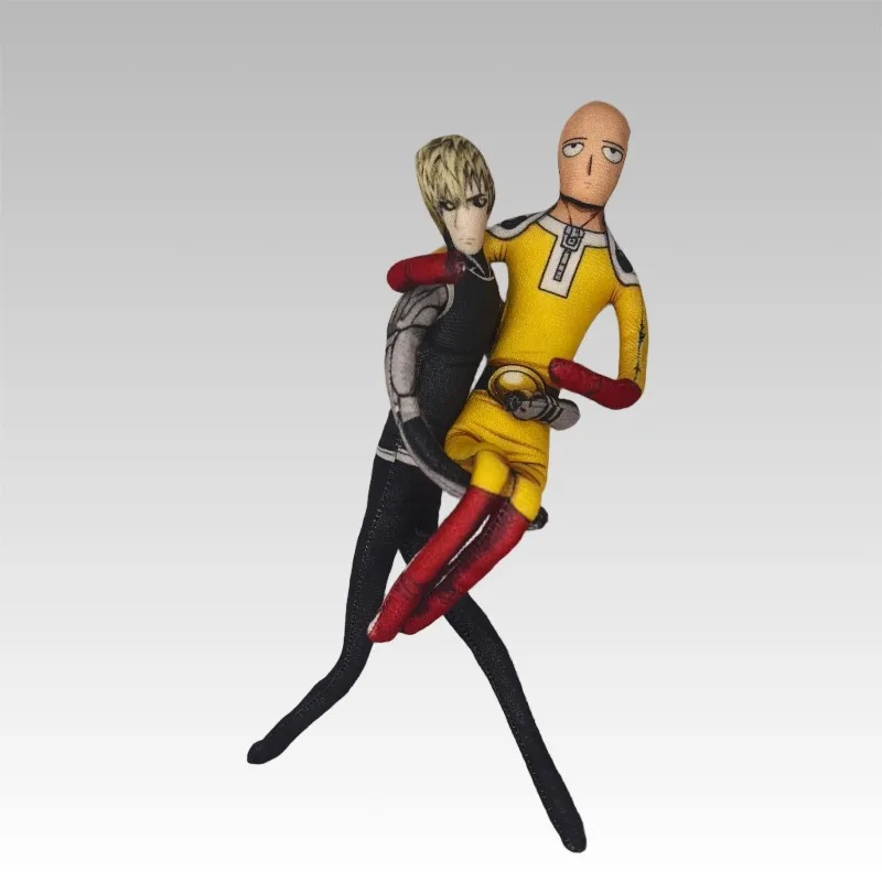One Punch Man Saitama Abstract Personalized Doll Kawaii Animation Peripheral Creative Built-in Wire Decompression Doll Boy Toy