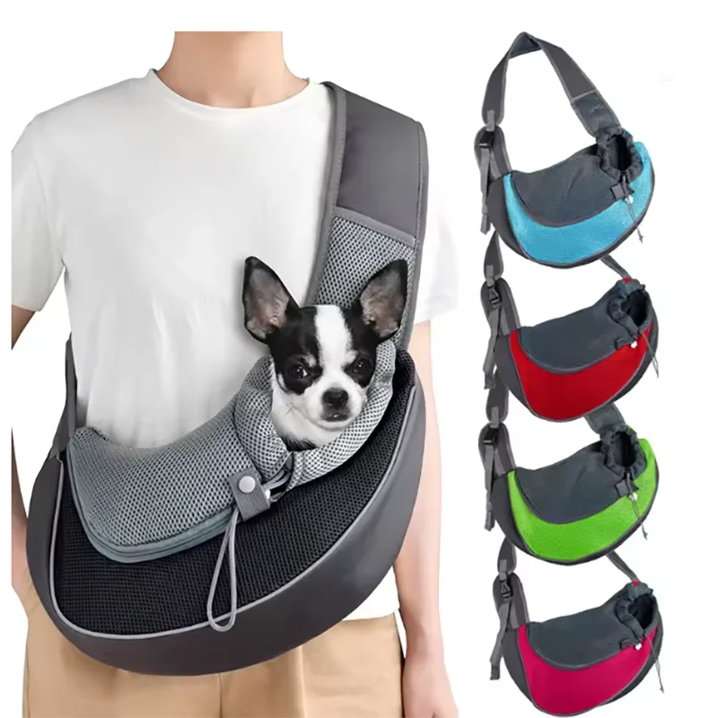 

Pet Cat Dog Carrier Backpack Travel Tote Shoulder Bags Mesh Sling Carry Pack Pet Carrying Supplies Crossbody Shoulder Bag