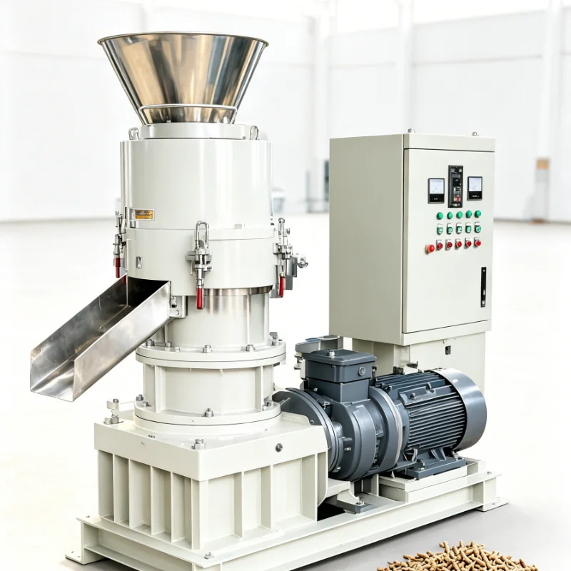 Customized Small Wood Pellet Machine for Home Use Flat Die Pellet Mill Sawdust Biomass Pellets Maker Electric