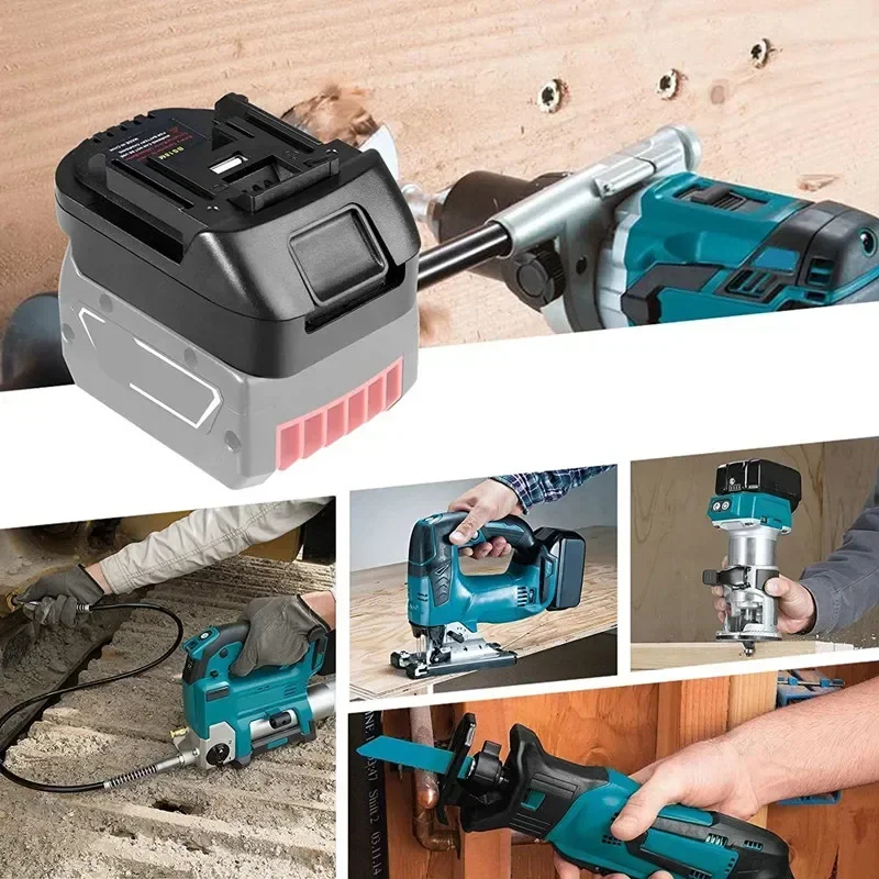 Bosch 18V BAT619G/620 배터리, 마키타 18V BL 1860 리튬 배터리로 변환, 새로운 BS18MT 배터리 어댑터 변환기 USB