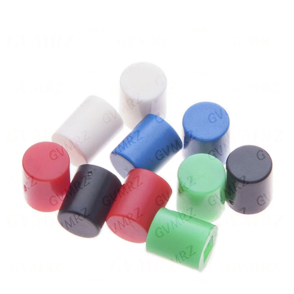 10PCS 6 Pin Button Switches 8.5*8.5mm For 5.8*5.8 7*7 8*8  Cylindrical cap Self Locking Push Tactile Power Micro Switch Kit 