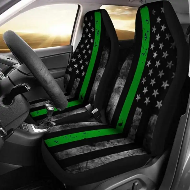 

Thin Green Line, Rangers, Forest Ranger - Car Seat Covers, Car Accessories, Gift for Her, Custom Seat Covers, Custom Made Cover