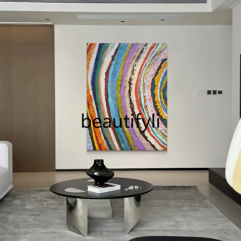 

A50 Customized hand-painted oil paintings, advanced sense of home entry, niche art texture sense hanging paintings
