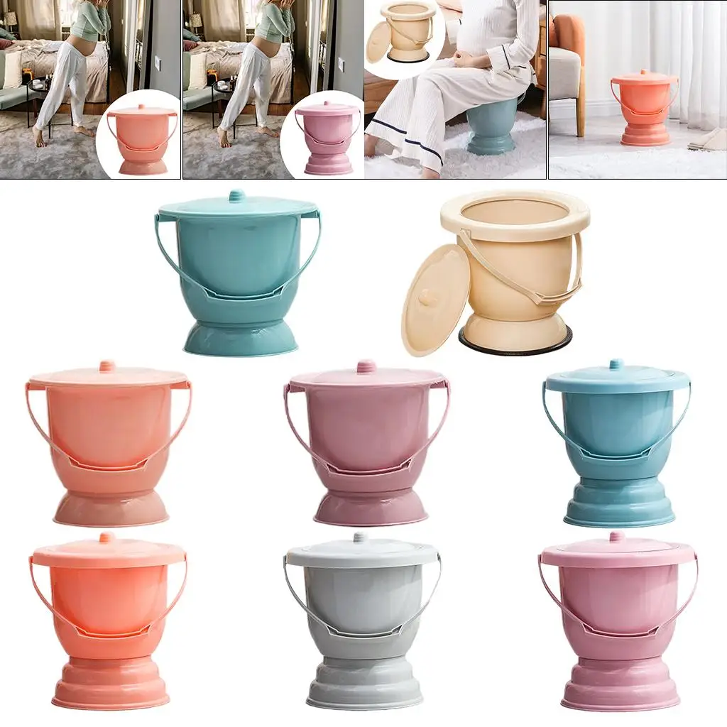 

Портативный Spittoon с крышкой Бытовой Универсальный пластмассовый долговечный камерный горшок моча ведро домашняя писсуар бутылка