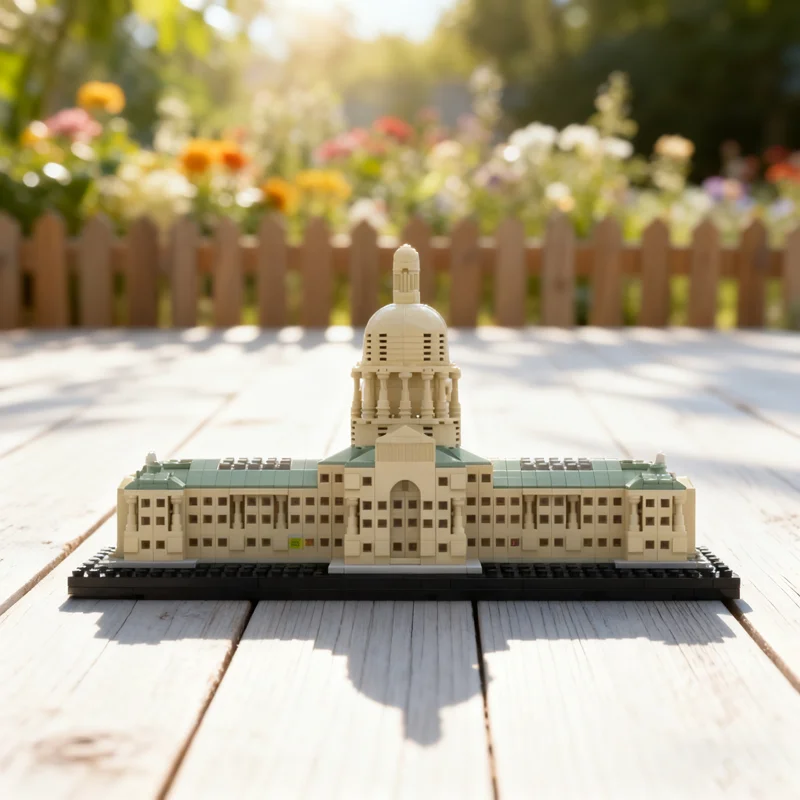 1546pcs MOC Architecture Texas State Capitol Model Building Blocks Christmas Gift Toys Idea Birthday DIY Education Art Display